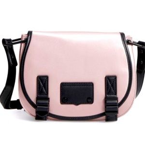 REBECCA MINKOFF Military Satin Nylon Saddle Bag